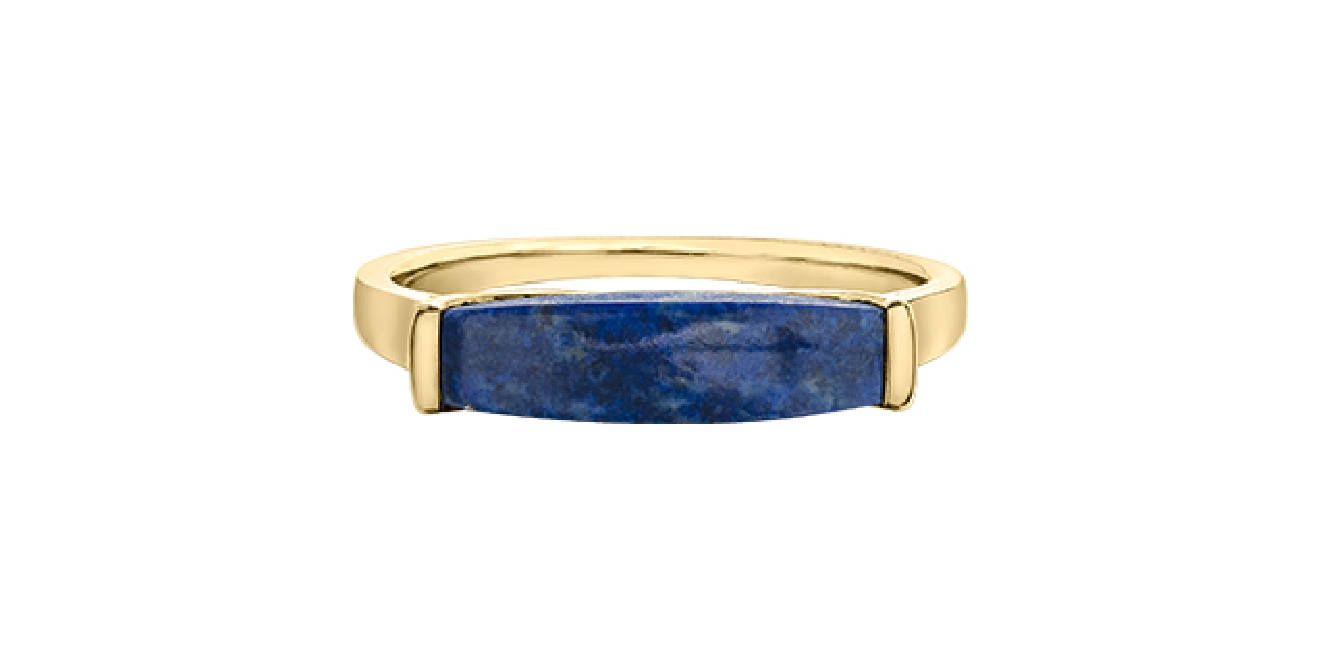 Chi Chi Collection&trade; Lapis Ring in 10KT White ...