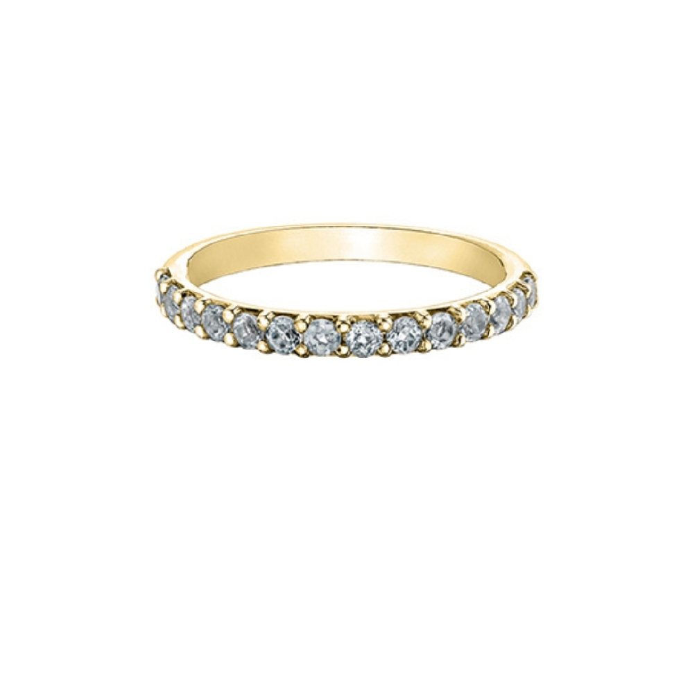White Topaz Band
10KT Yellow Gold
  