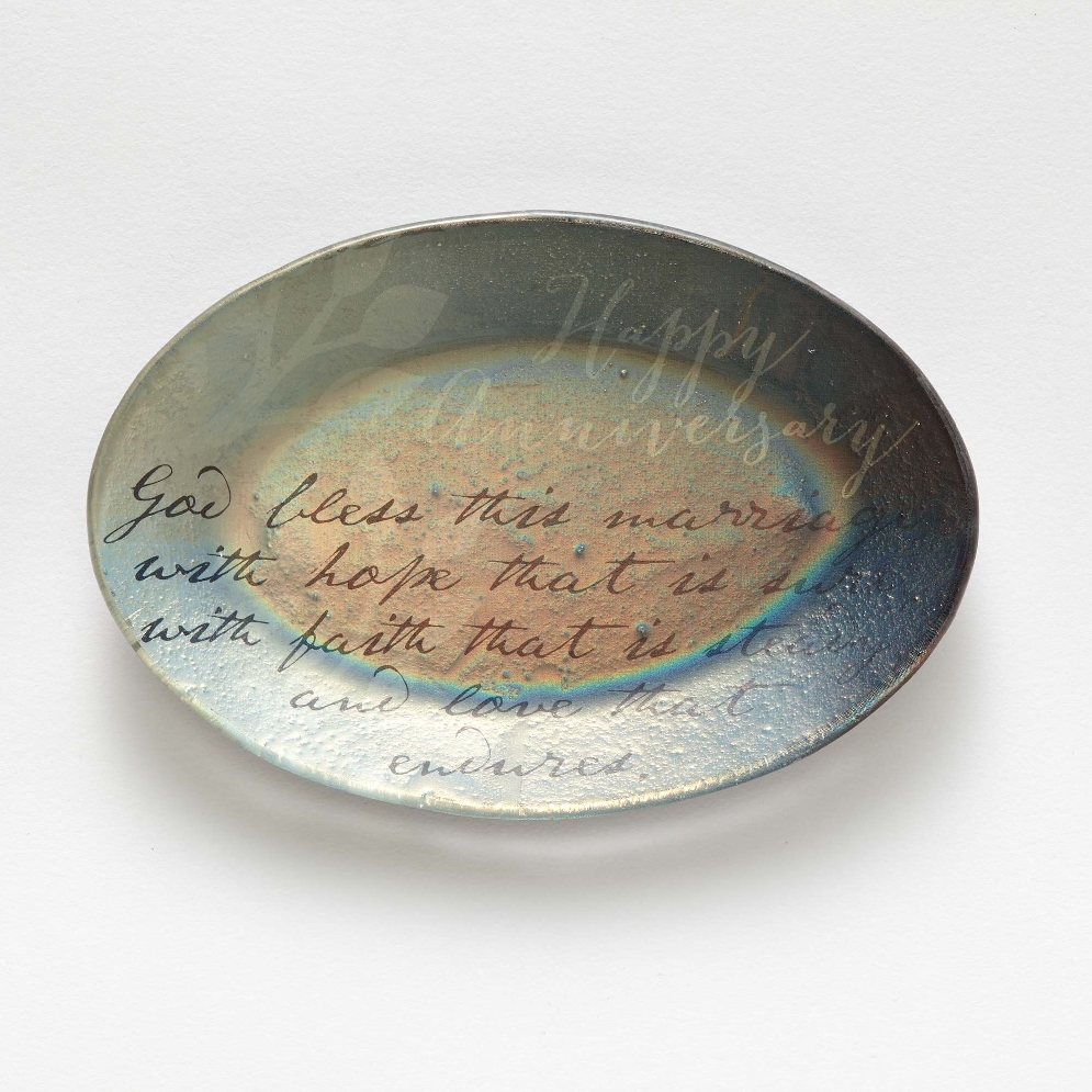 Happy Anniversary Plate  