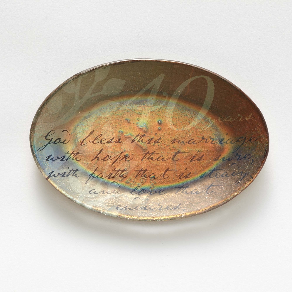 Happy 50th Anniversary Plate  