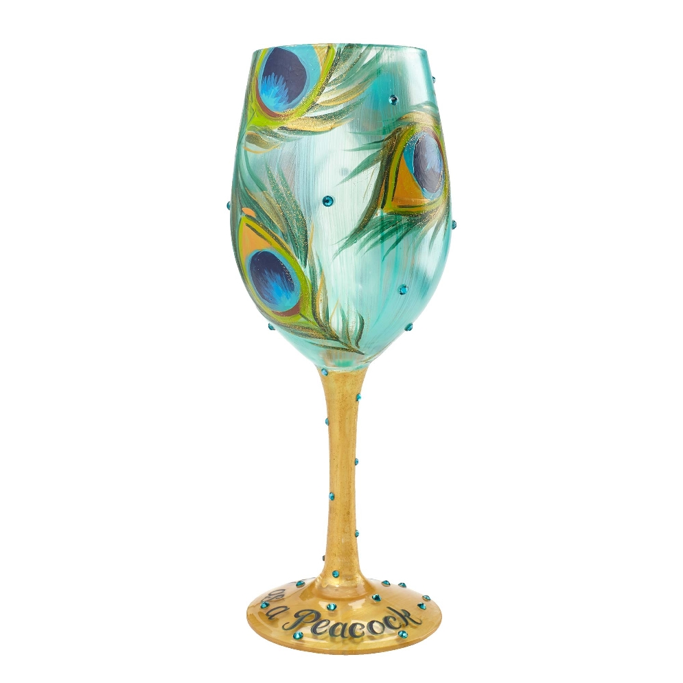 Wine Glass Pretty As A Peacock

Always be lik...