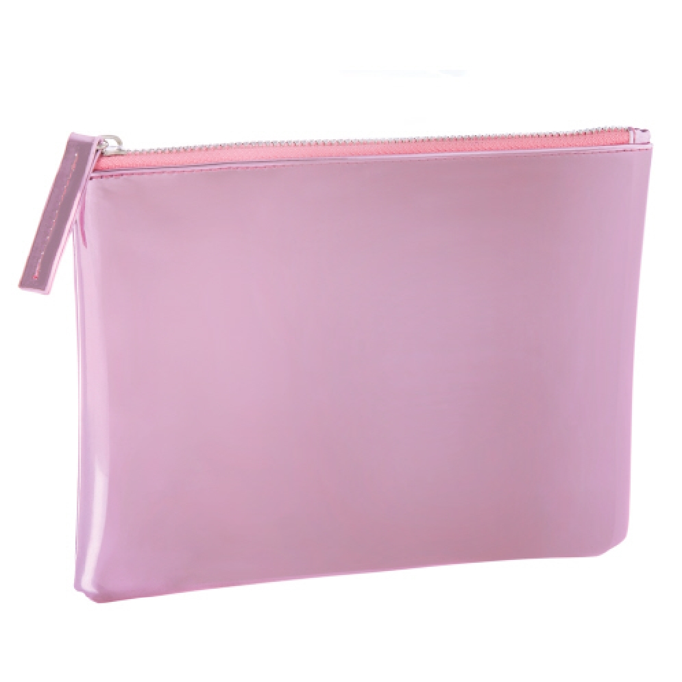 Rose Coloured Cosmetic Bag  
