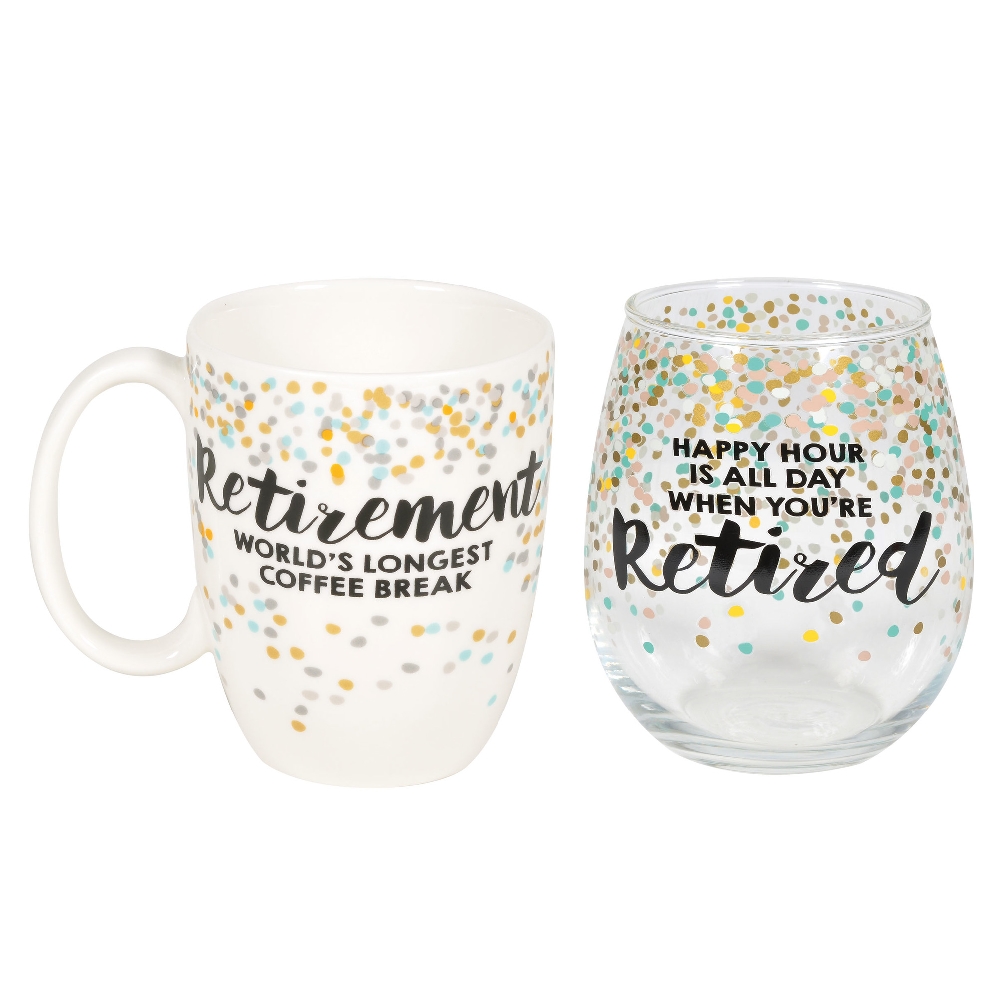 Retired Mug and Glass Set  