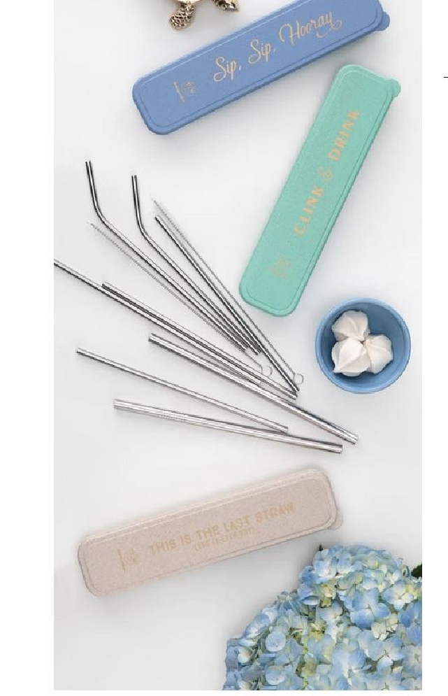 Stainless Steel Straw Set with Storage Case. 
...