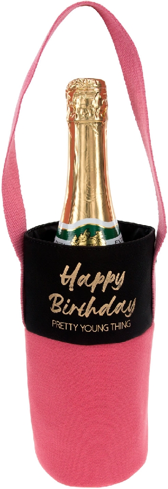  Happy Birthday - Canvas Bottle Gift Bag

Hap...