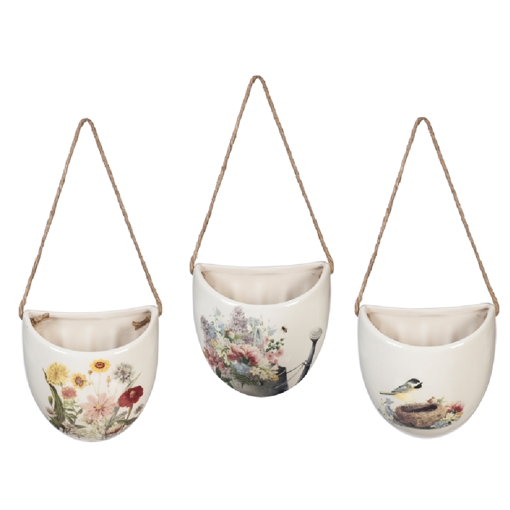 Ceramic Wall Planter; Choose from 3 Styles -  B...