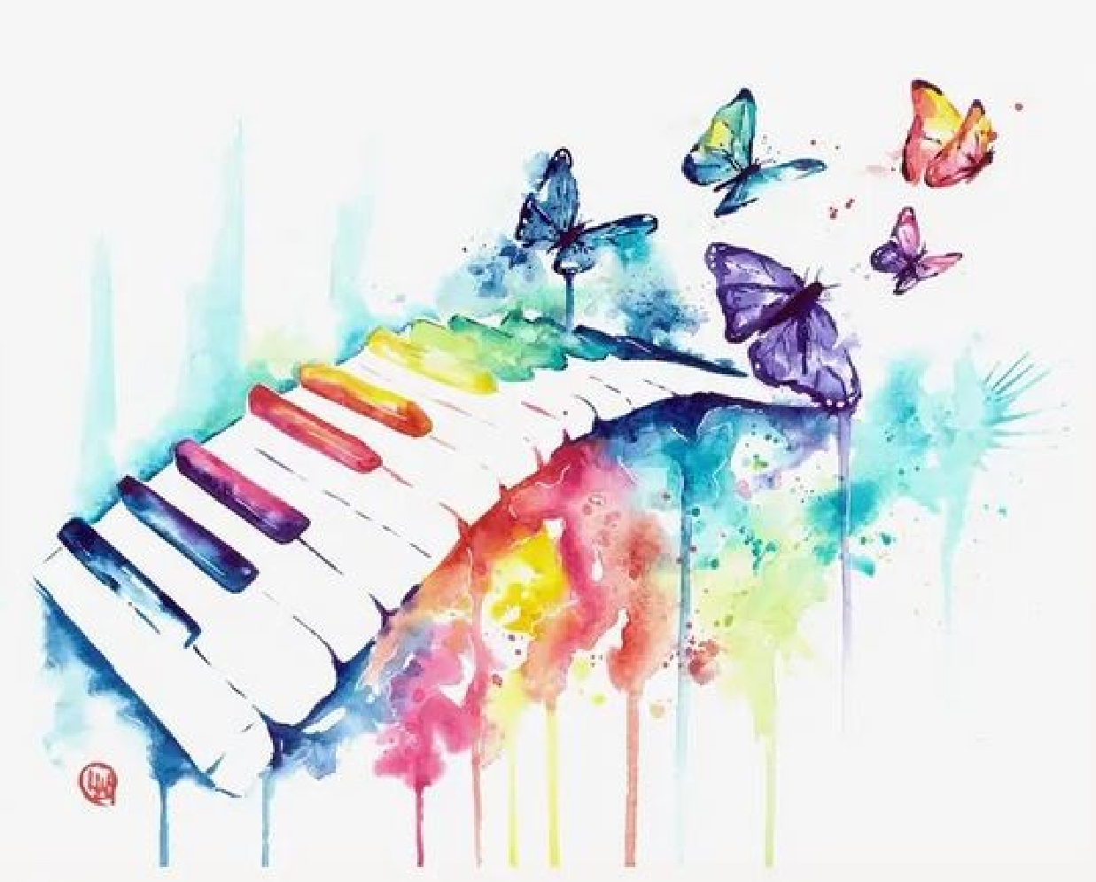 Piano Piece Art Print 8   x 10      Take Me Awa...
