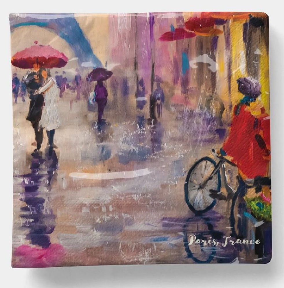 Luncheon - Paris France Paper Napkin  