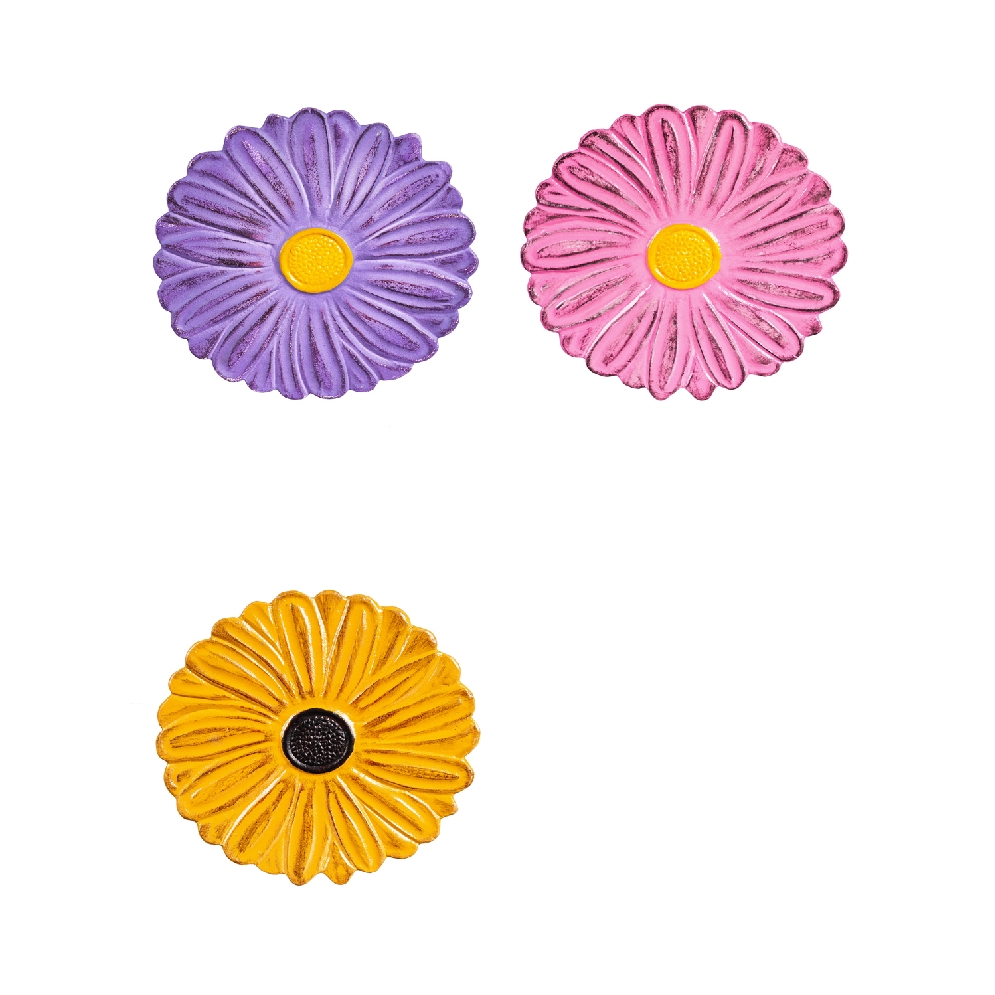 Daisy Florals Cast Metal Garden Stone Choose fr...