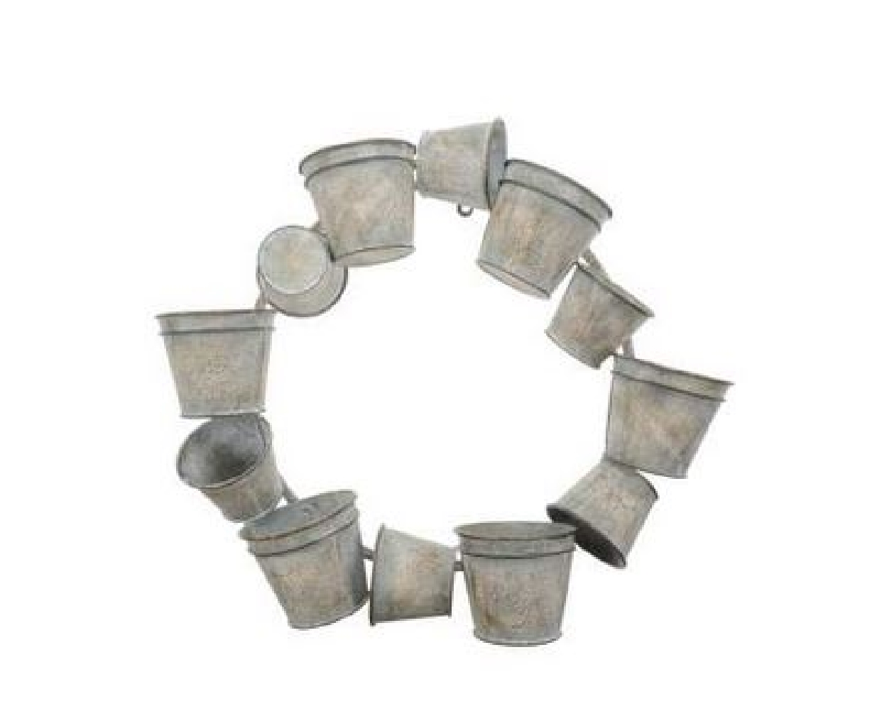 Rustic Metal Wreaths with Pot  