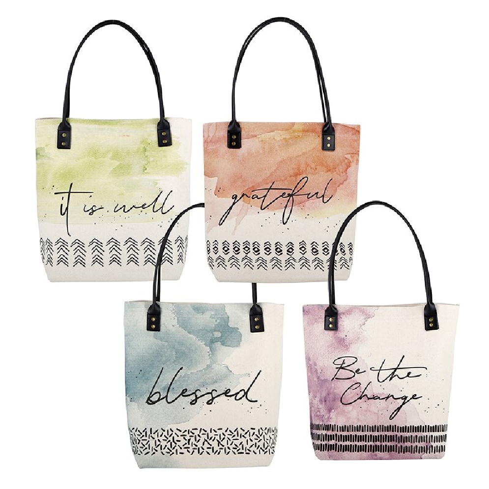Tote Bag -  Grateful; It is Well; Blessed; or B...
