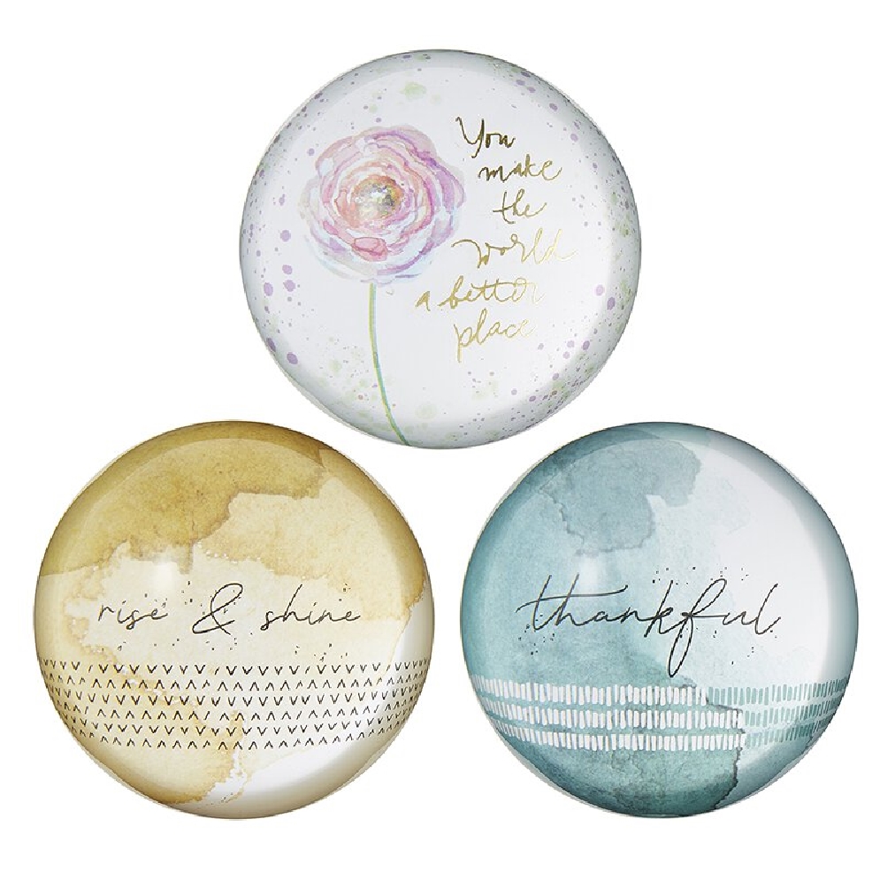 Glass Dome Paperweights - Choose From 3 Styles
...