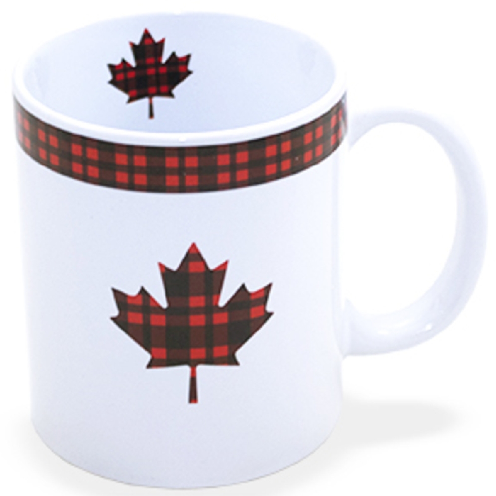   Canada   Buffalo Check Leaf Mug  