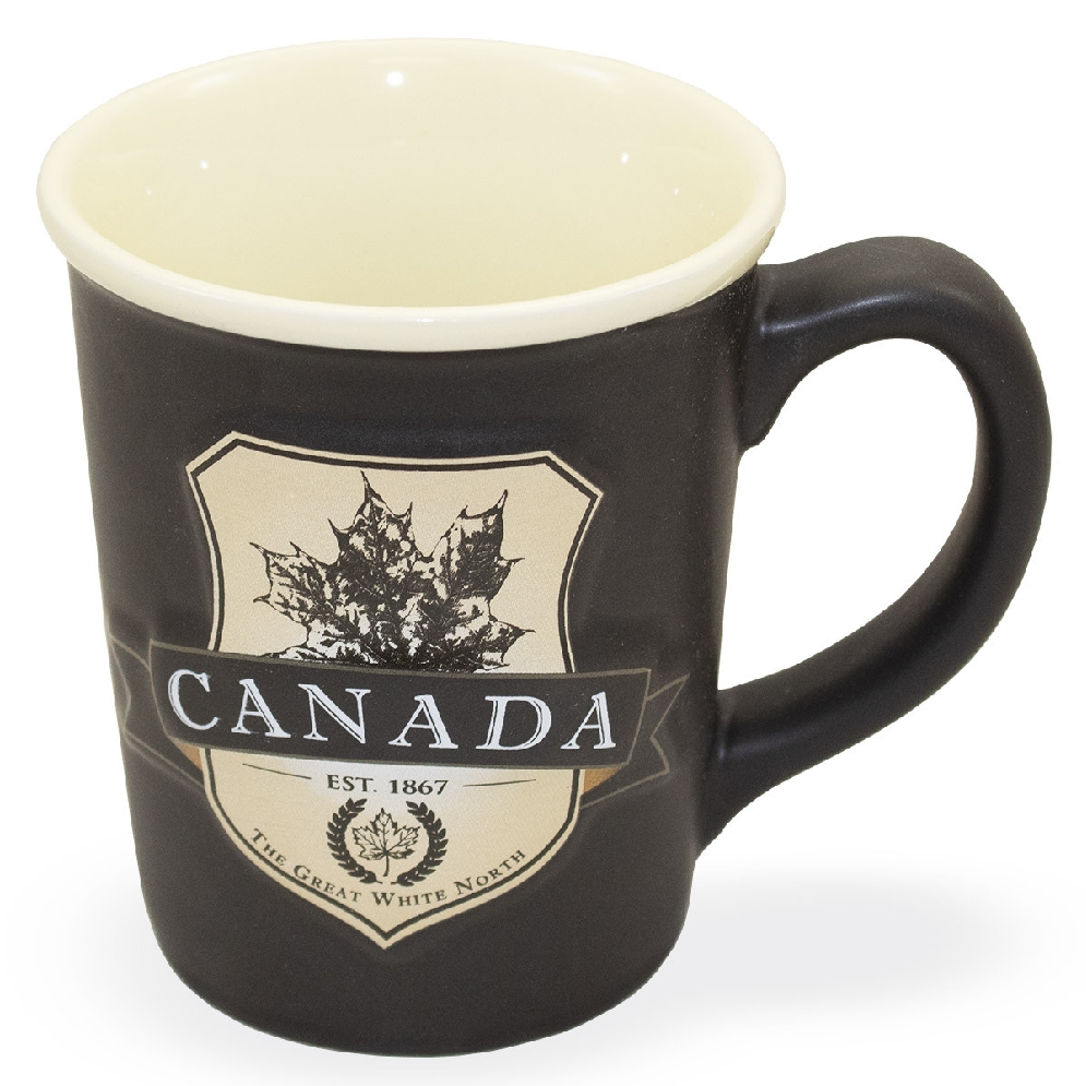   Canada   Embossed Leaf Shield Mug  