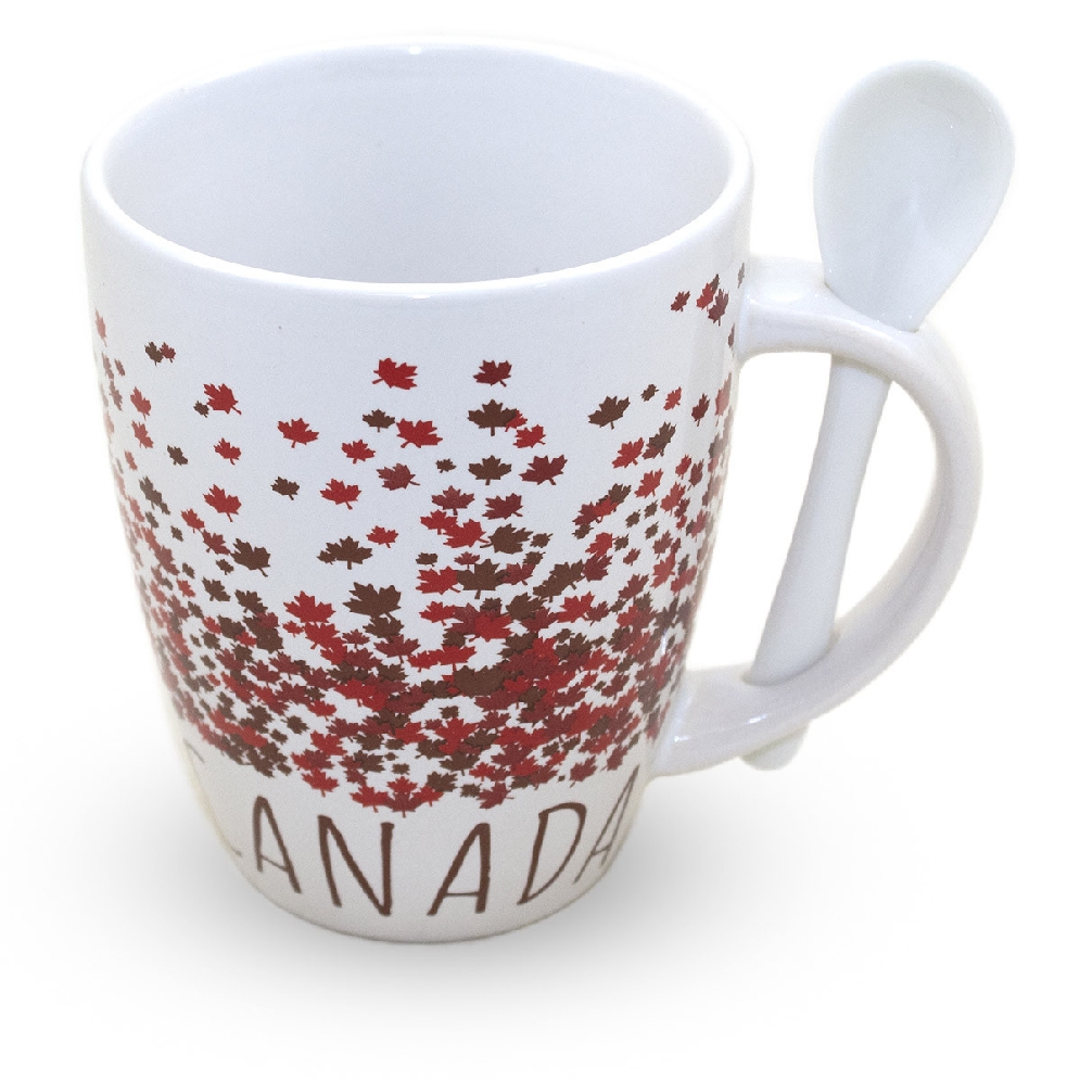   Canada   Confetti Mug With Spoon  