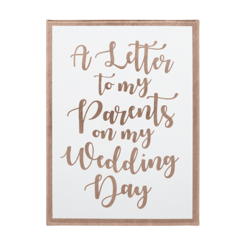 A letter To My Parents on My Wedding Day  Note ...