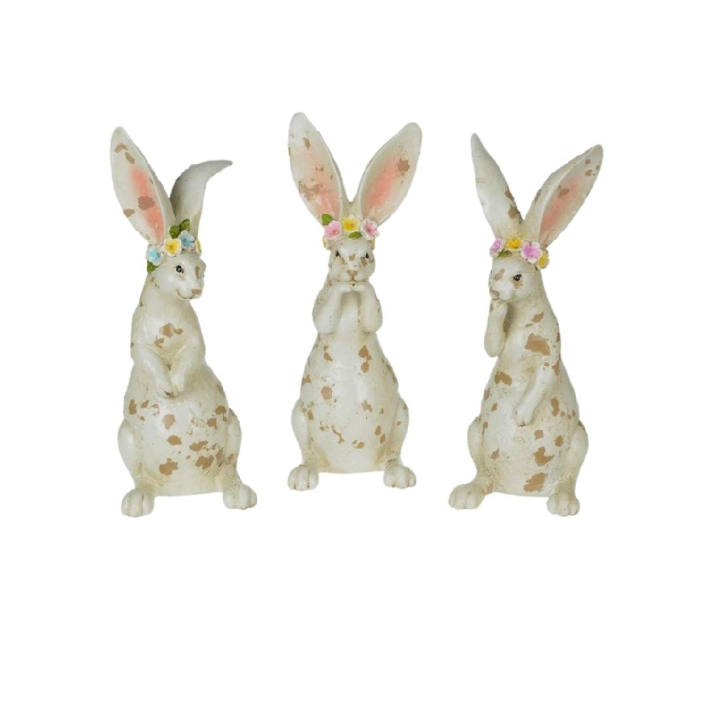Rustic Bunny With Flower Crown - Choose from 3 ...