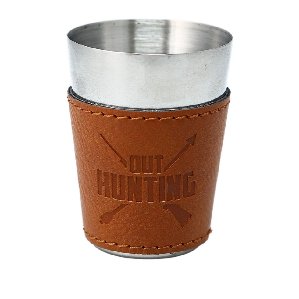   Out Fishing   Stainless Steel Shot Glass in S...
