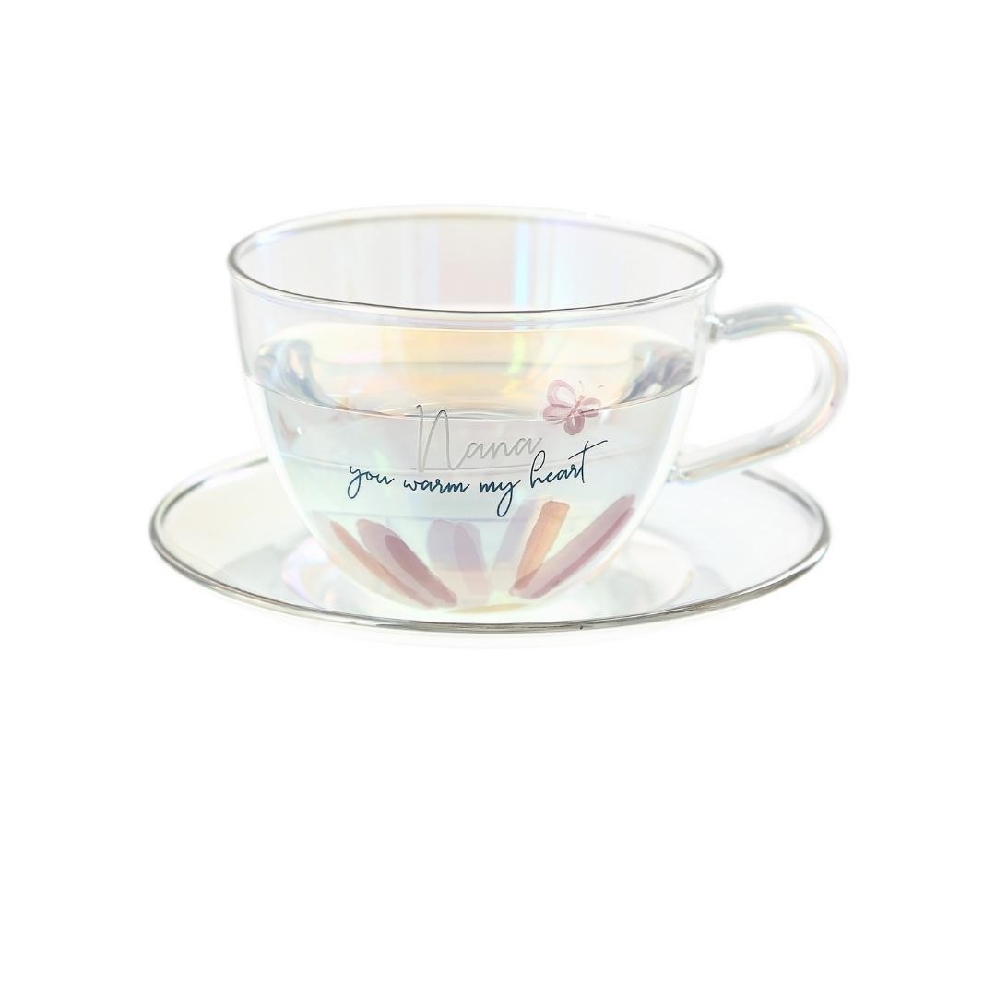 Nana You Warm My Heart - Tea Cup and Saucer   
