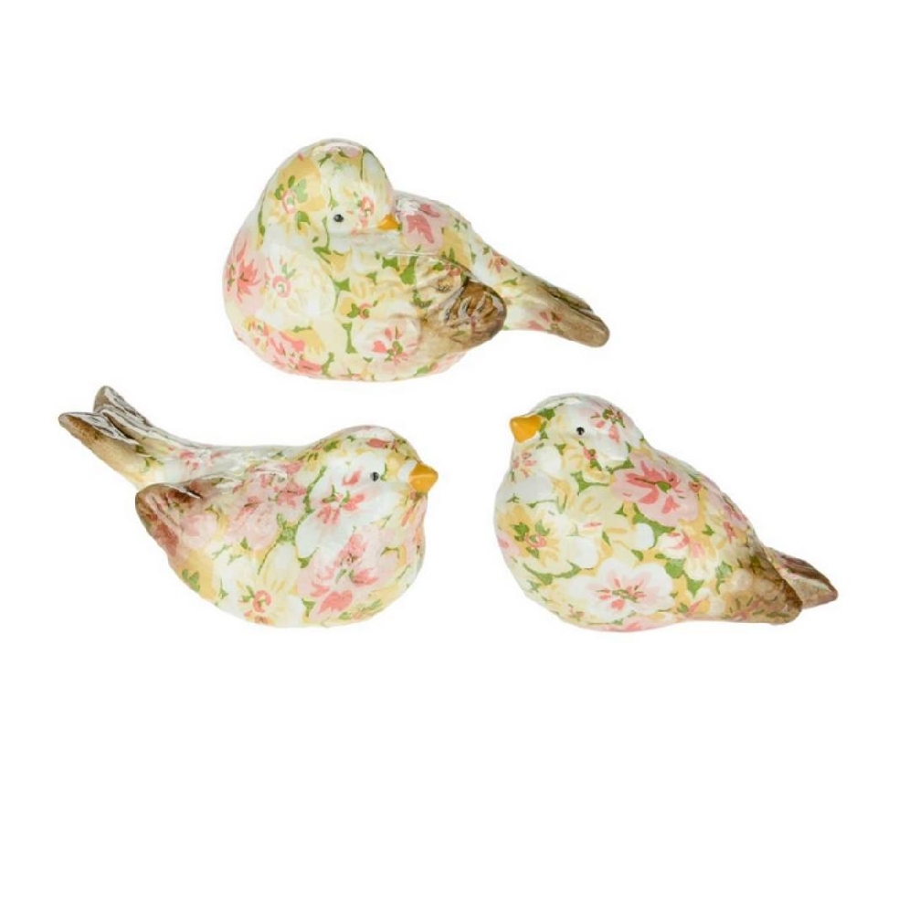 Pink and Green Floral Bird - Choose from 3 Styl...