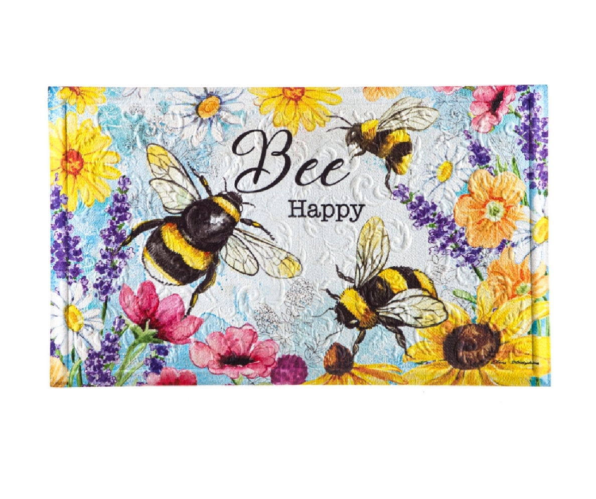 Bee Happy Embossed Mat
  