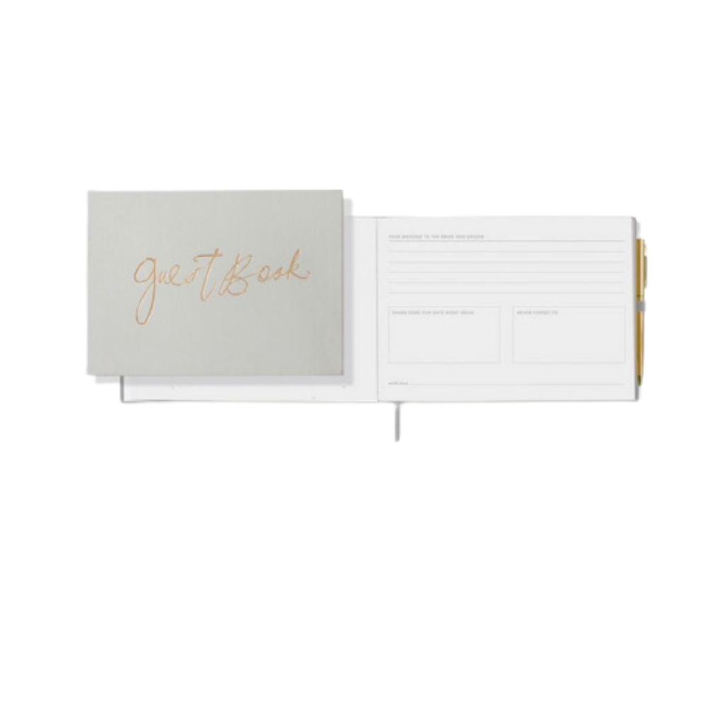 Guest Book With Pen

Vegan leather wrapped ha...
