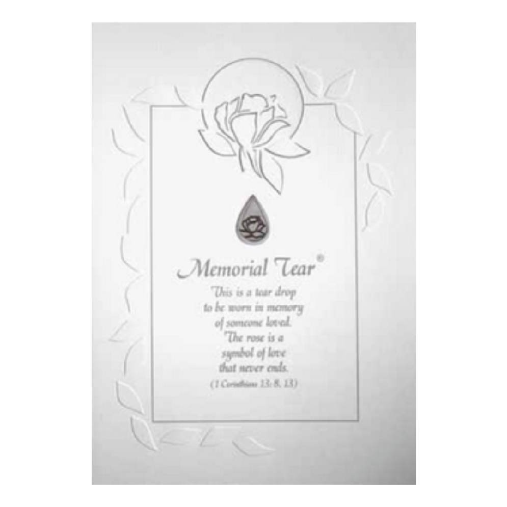 Sympathy Card with Memorial Tear Pin
  