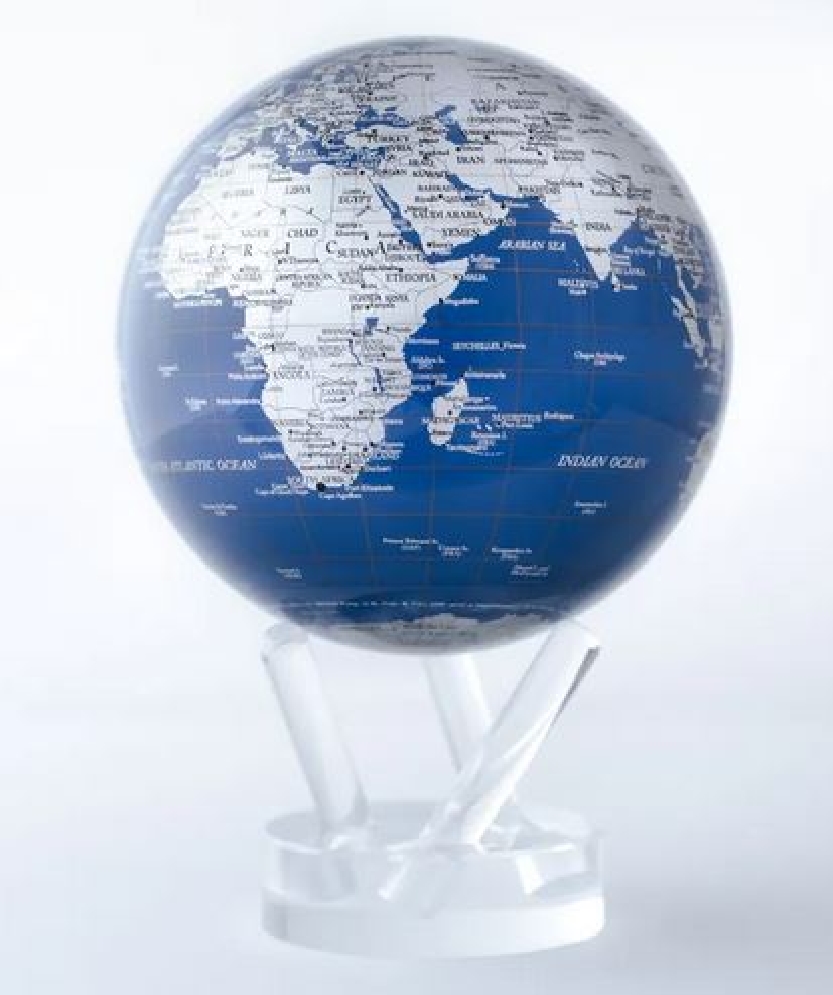 Magnetic Globe - Blue and Silver  4.5  
A worl...