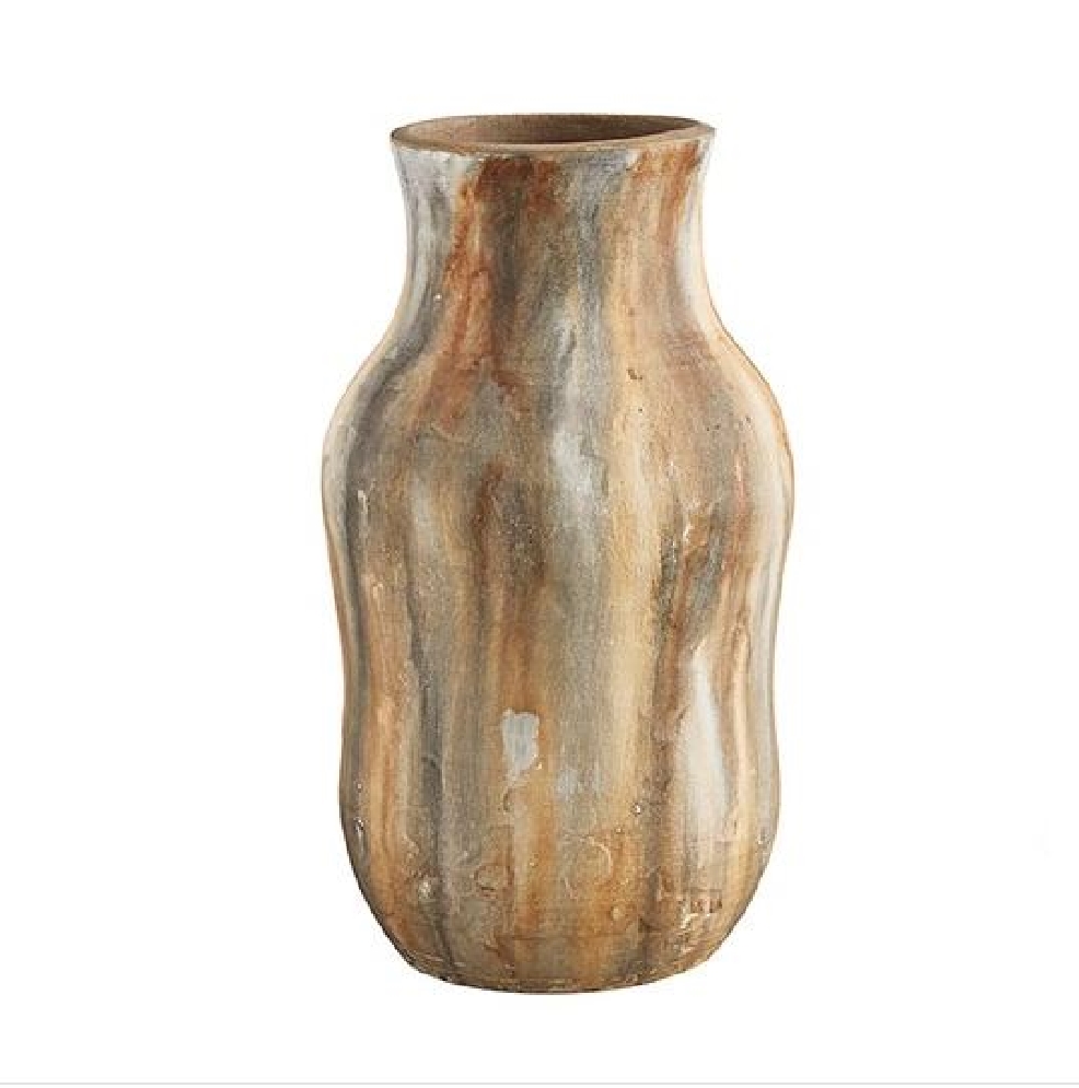 Painted Wide Vase
9  L x 3.5  Dia x 6  W 

T...