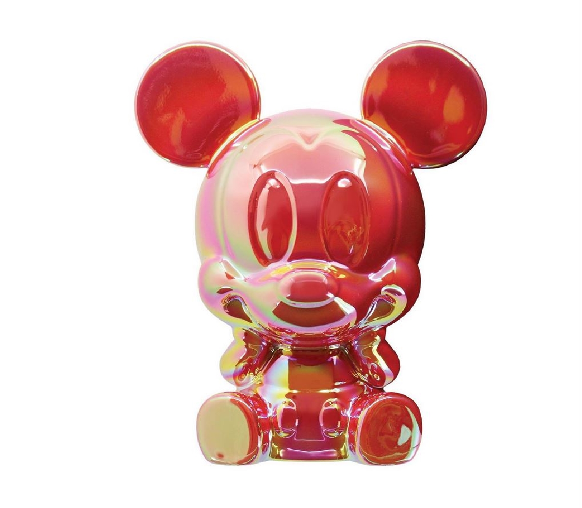 Mickey Mouse Ceramic Bank 
Electroplated Red
...