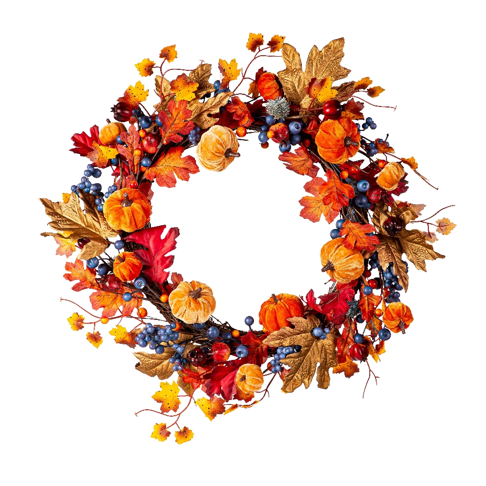 Harvest Pumpkin Wreath  