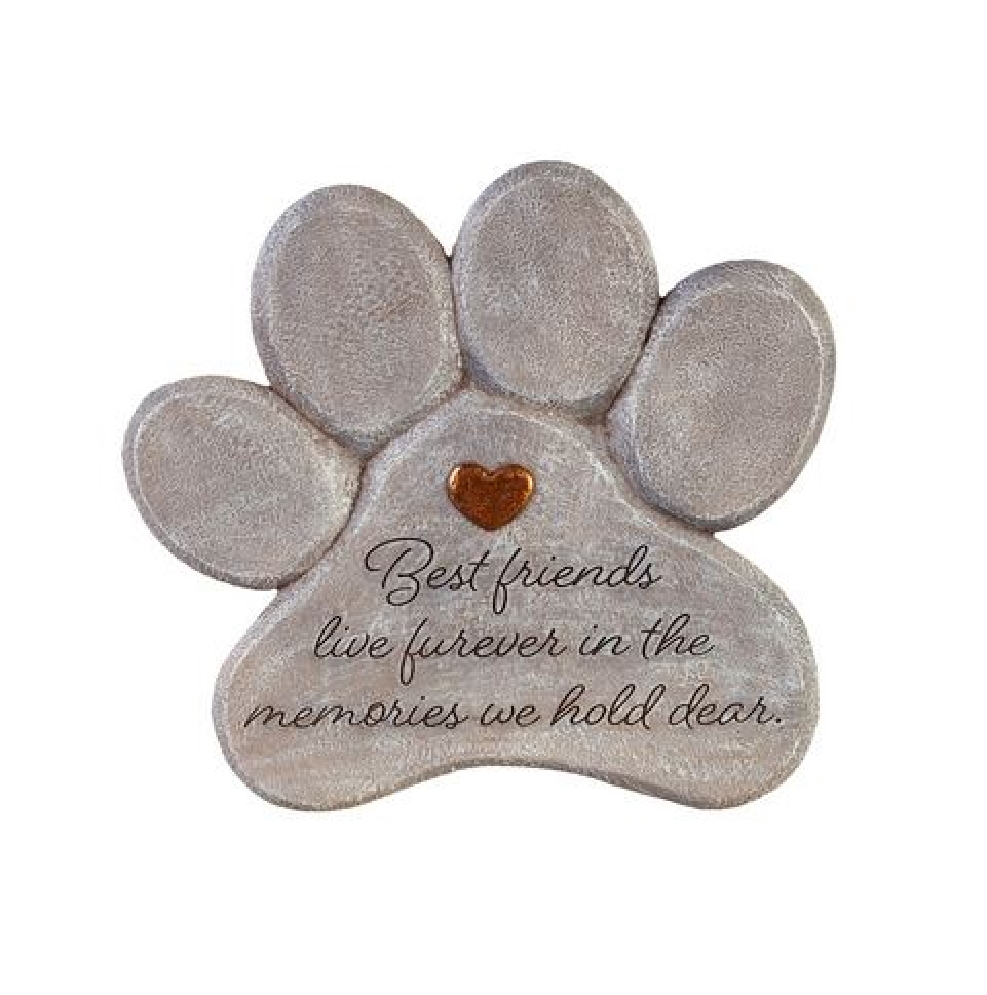 Paw Shaped Memorial Garden Stone

Best Friend...