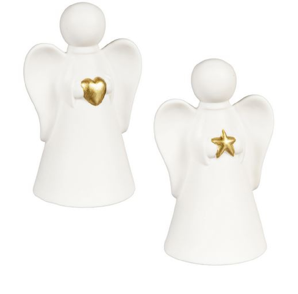 LED Ceramic Angel 
w/ Star or Heart
5    