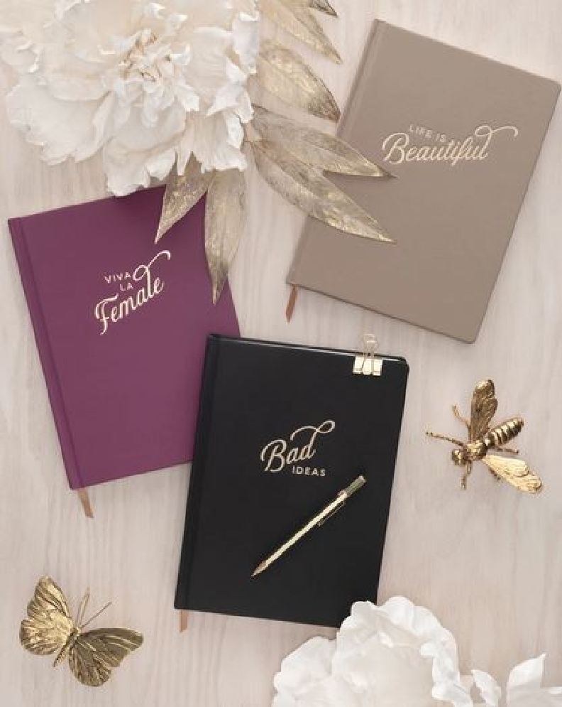 Quote Cloth Journal -   Bad Ideas   or   Life I...