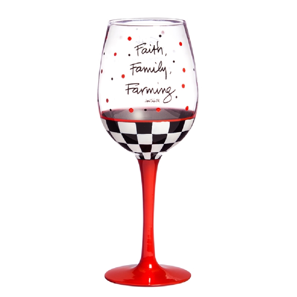 Faith Family Farming Wineglass 12oz.
This st...