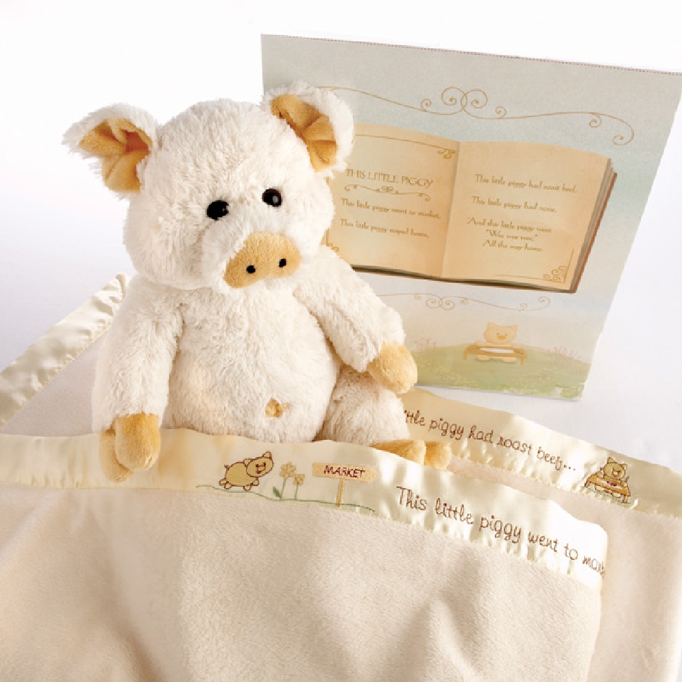 Pigs in a Blanket 2-Peice Gift Set in a Vintage...