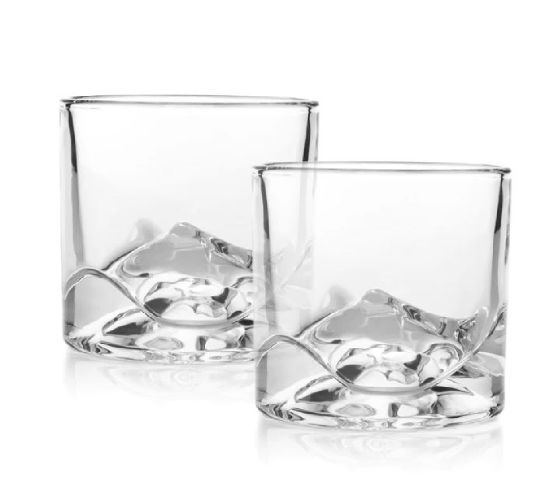 Denali Mountain Crystal Whiskey Glasses 
Set o...