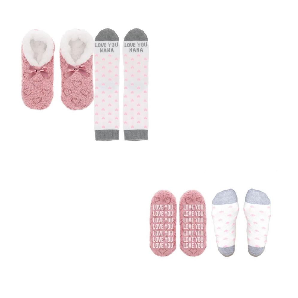   Love You Nana   Slipper &amp; Sock Gift Set

 T...