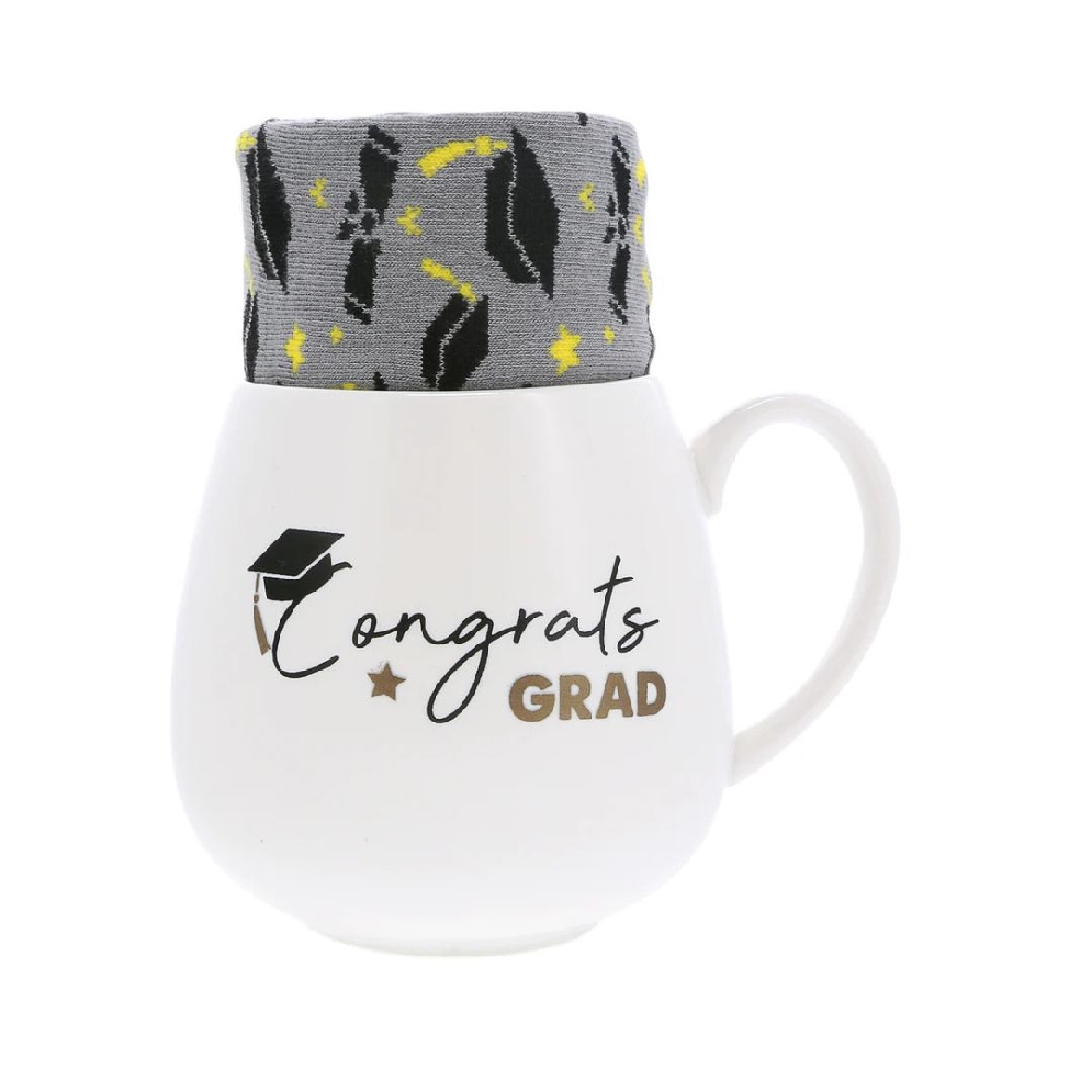 Graduation Mug &amp; Sock Set

The mug has a spar...