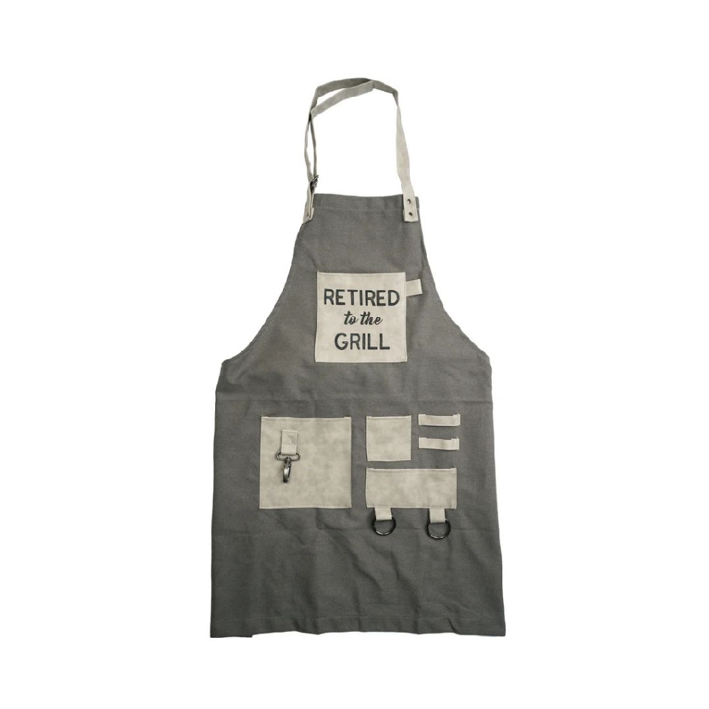   Retired To The Grill   Apron
Cotton canvas
...