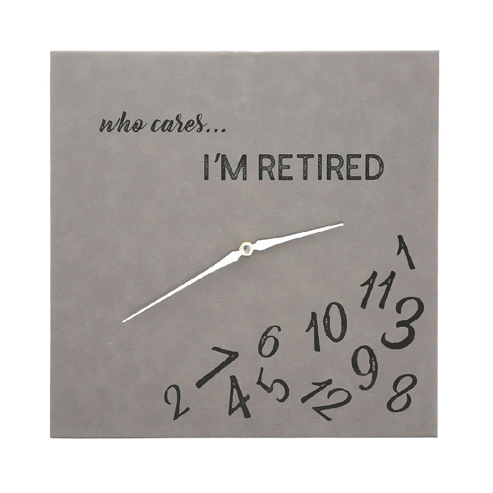   Who Cares   Wall Clock

 The gray front is ...