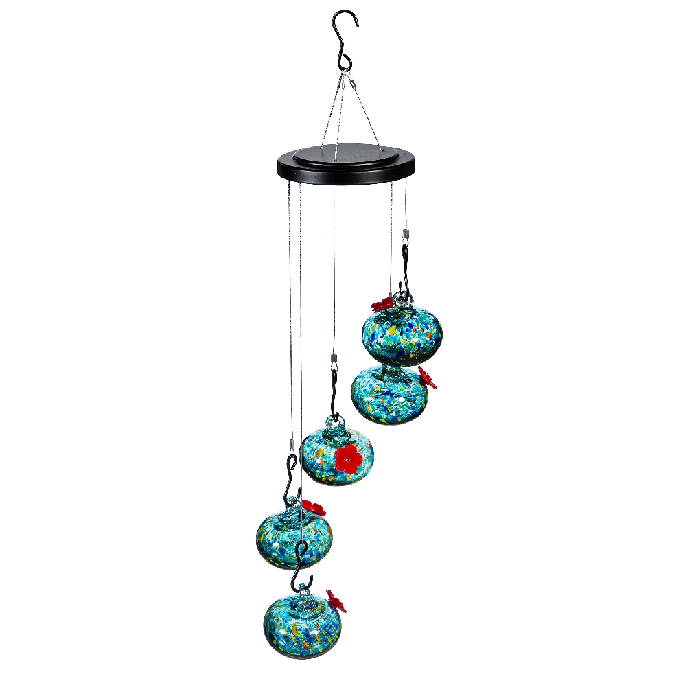 Hanging Hummingbird Feeder; Bundle Of Orbs  