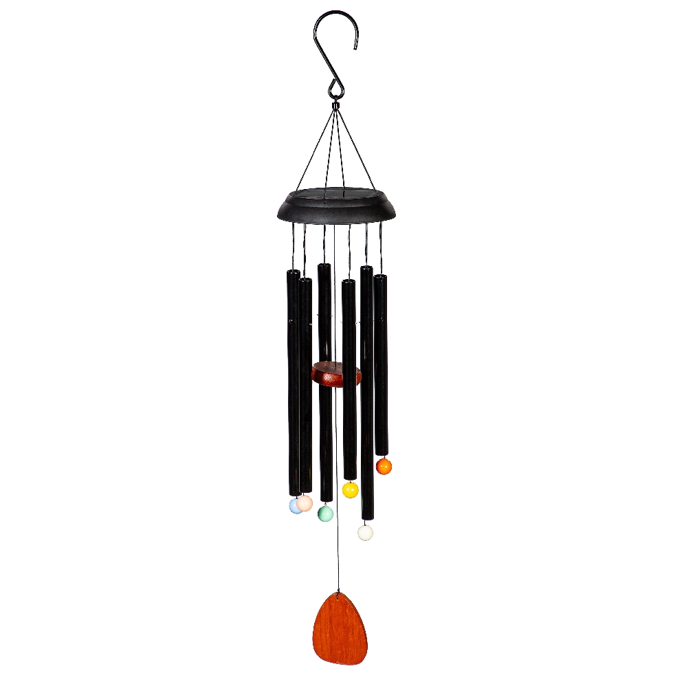  Voice Activated Solar Black Wind Chime 
Garde...