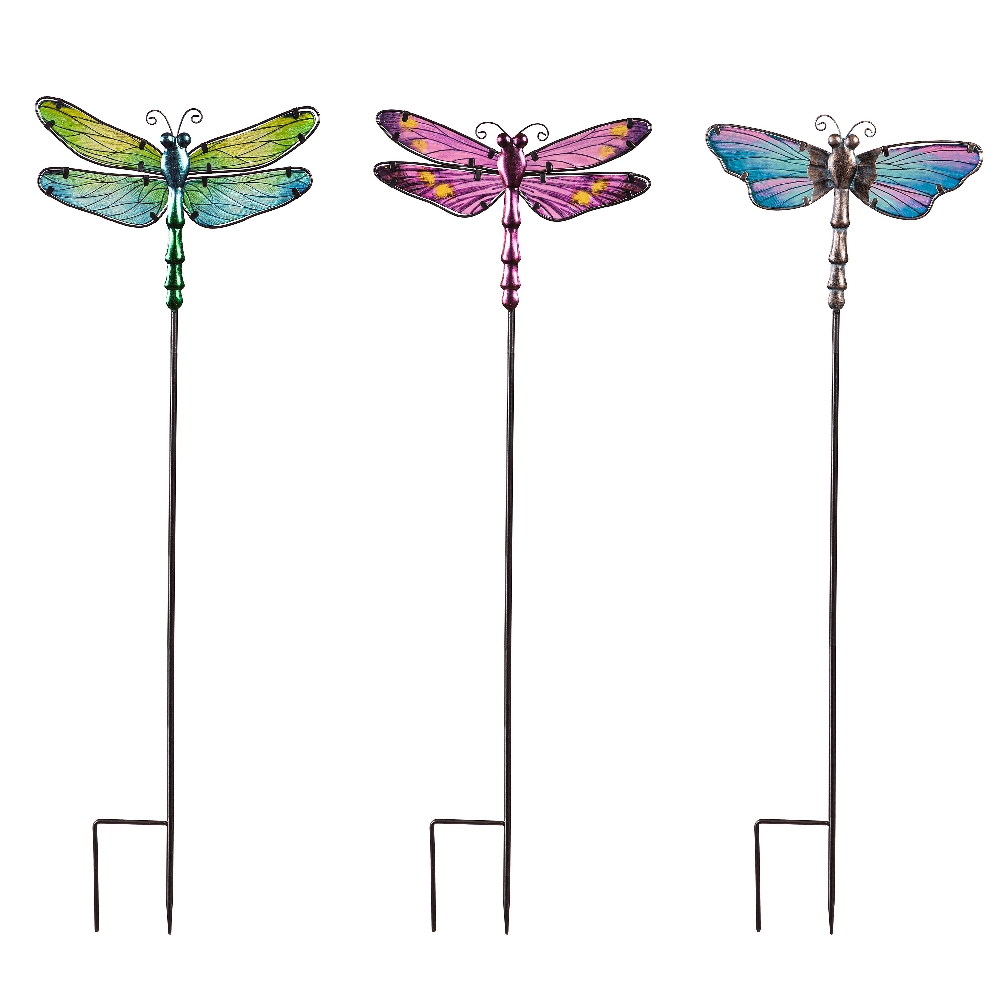 Dragonfly Glass Garden Stakes
Choose from 3 st...