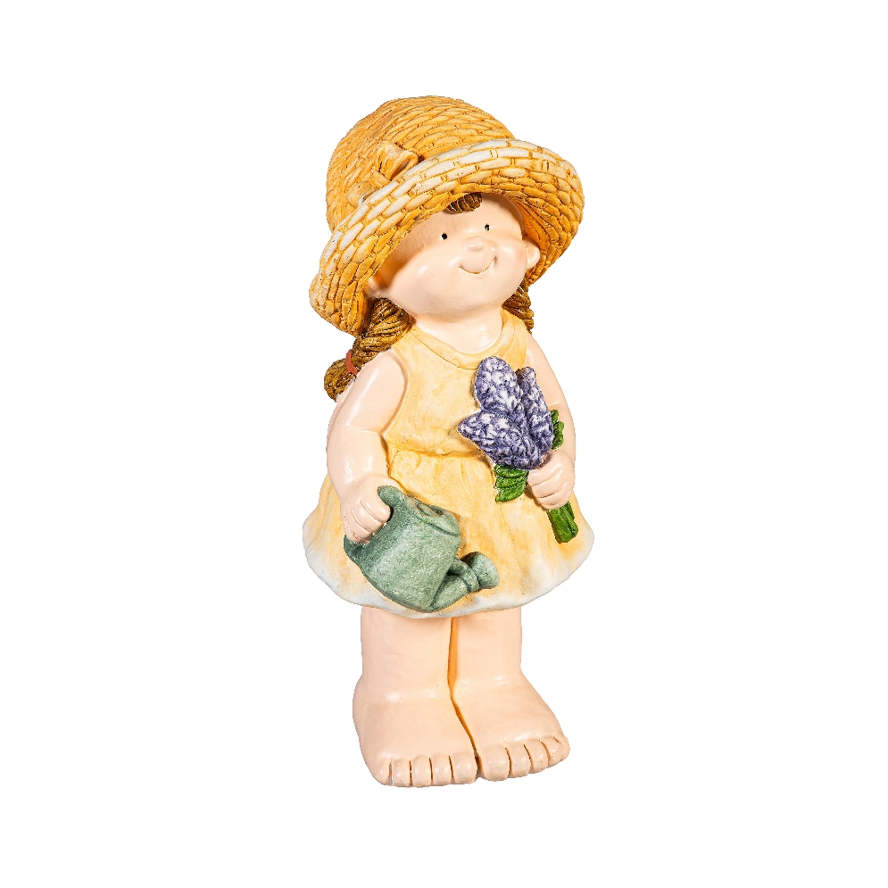 Garden Girl w/ Purple Flower
16    