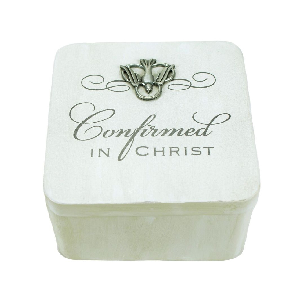 Confirmation Keepsake Box
White Wood w/ Metal ...
