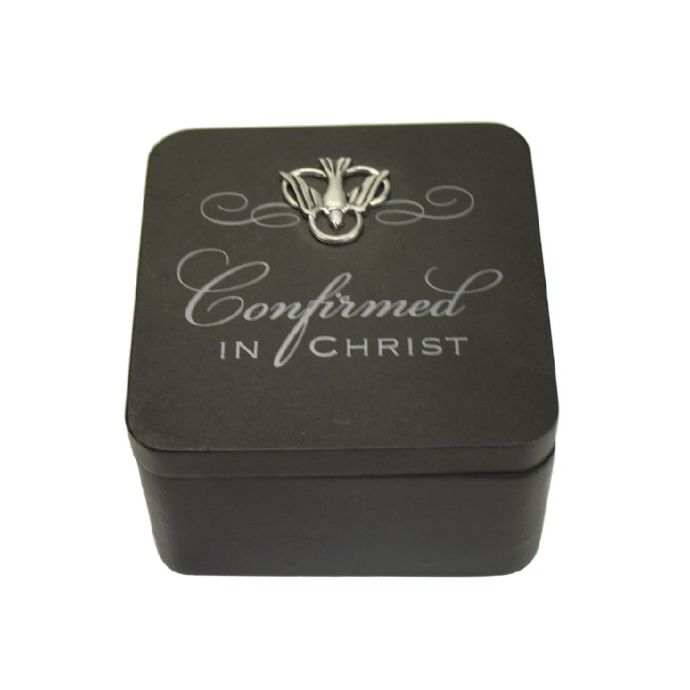Confirmation Keepsake Box
Black Wood w/ Metal ...