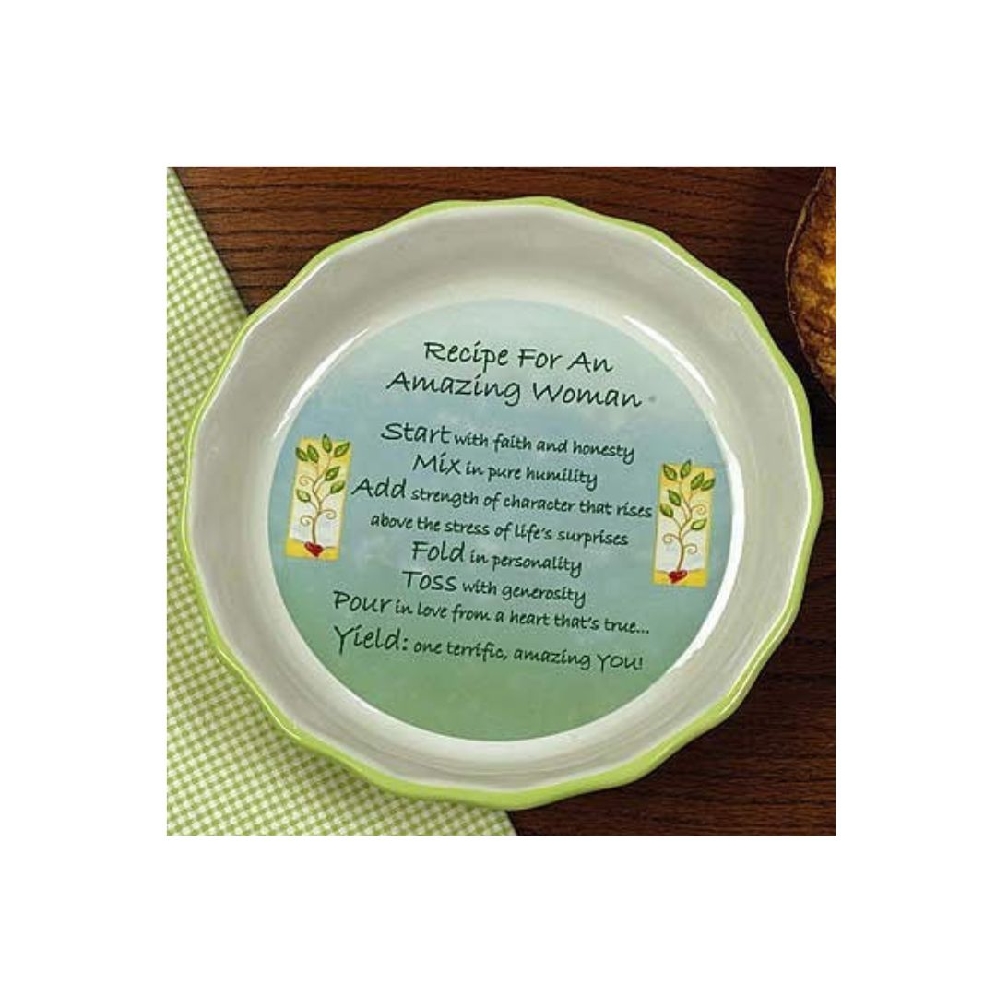   Amazing Woman   Pie Plate
Green
10.5  

P...