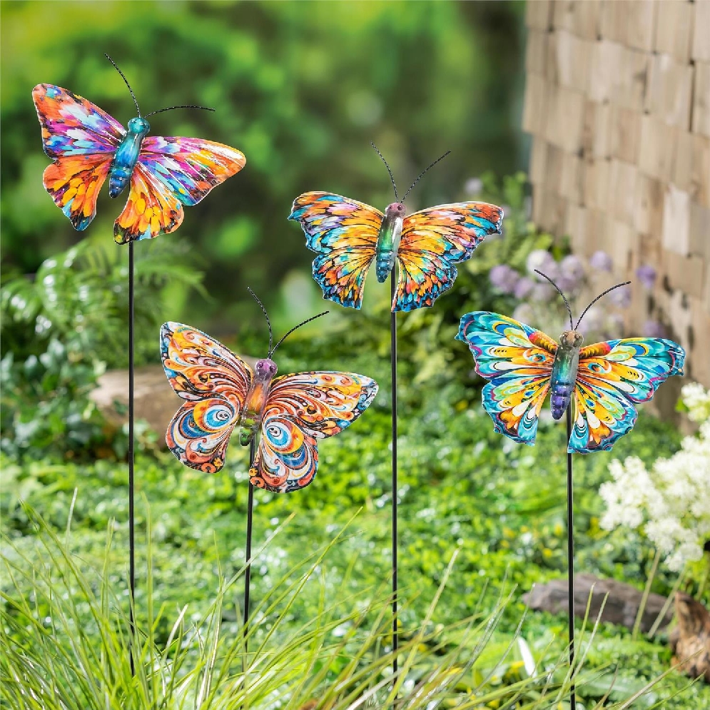 Decorative Dragonfly Metal Garden Stake 35   Hi...