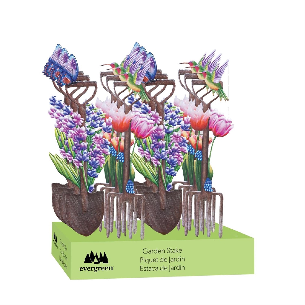 Lavender Shovel Metal Garden Stake from the Cot...